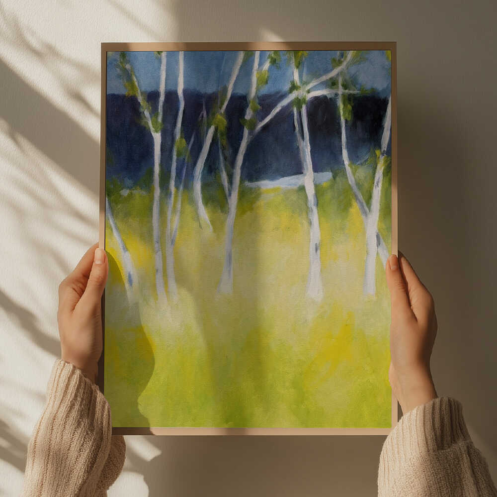Birches - Stretched Canvas, Poster or Fine Art Print - I Heart Wall Art - Poster Print, Canvas Print or Framed Art Print