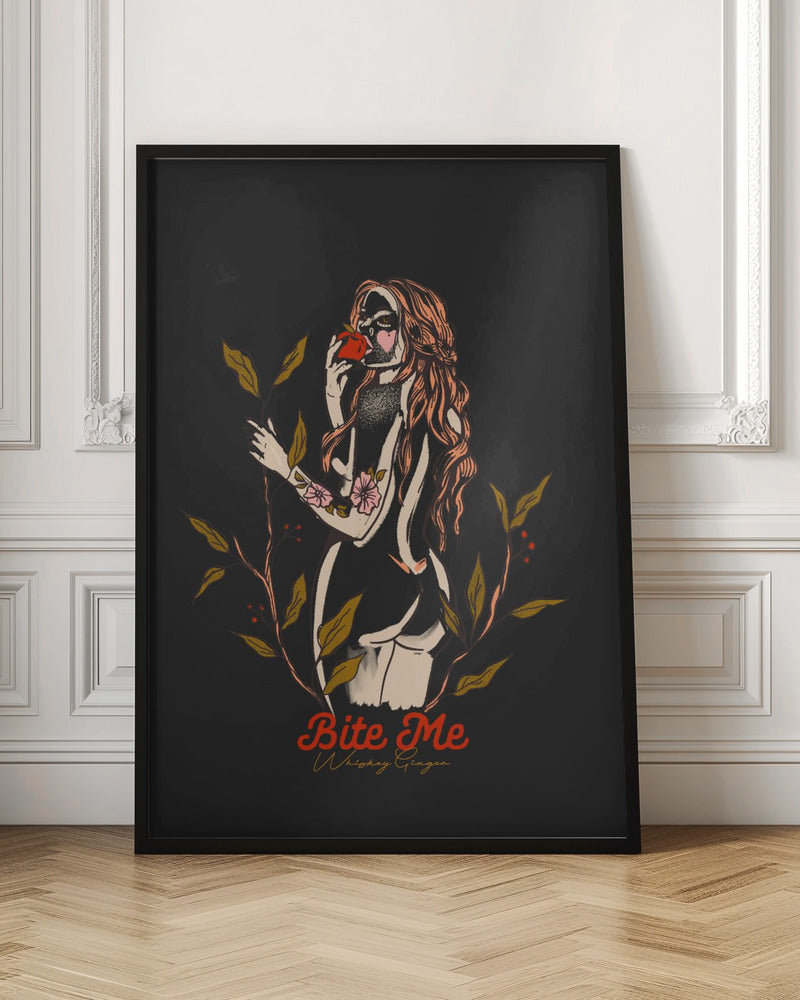 Bite Me Fix.png - Stretched Canvas, Poster or Fine Art Print I Heart Wall Art