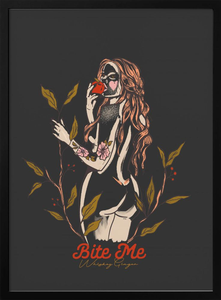 Bite Me Fix.png - Stretched Canvas, Poster or Fine Art Print I Heart Wall Art