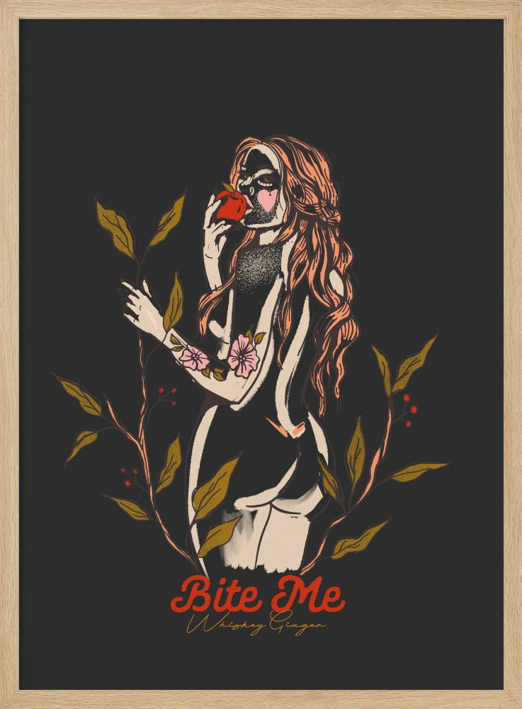 Bite Me Fix.png - Stretched Canvas, Poster or Fine Art Print I Heart Wall Art