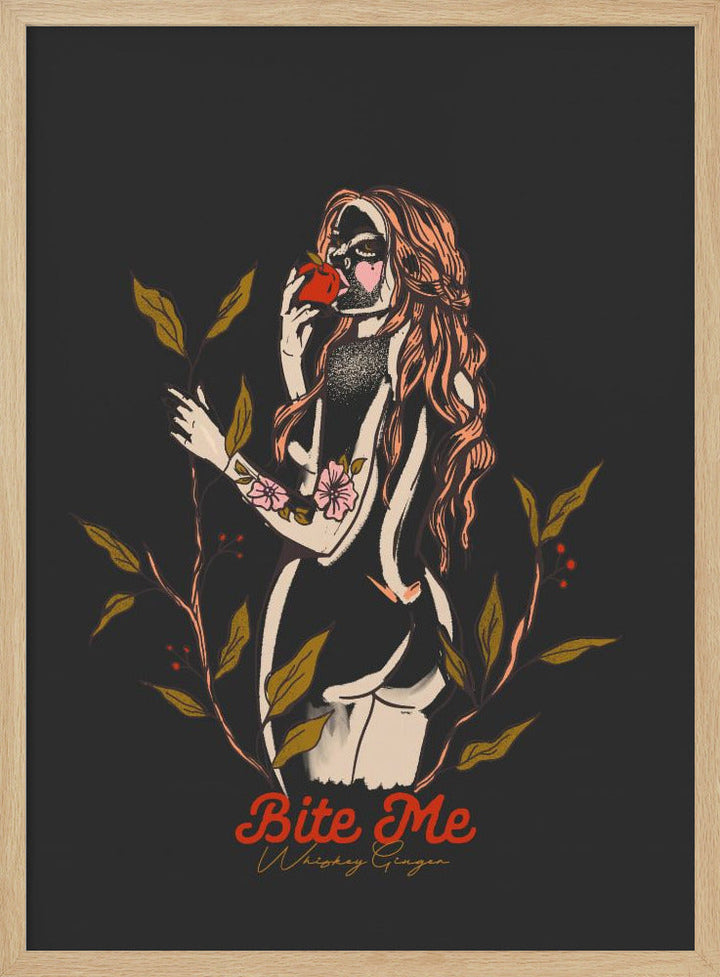 Bite Me Fix.png - Stretched Canvas, Poster or Fine Art Print I Heart Wall Art