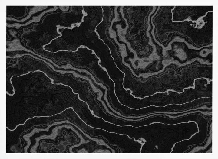 Black Agate Swirls - Stretched Canvas, Poster or Fine Art Print - I Heart Wall Art - Poster Print, Canvas Print or Framed Art Print