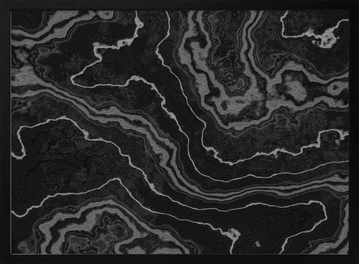 Black Agate Swirls - Stretched Canvas, Poster or Fine Art Print - I Heart Wall Art - Poster Print, Canvas Print or Framed Art Print