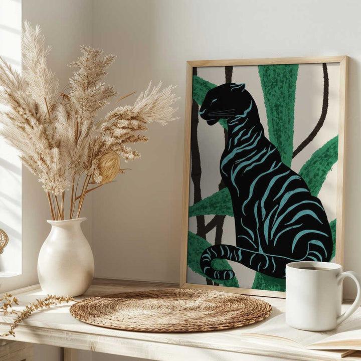 BLACK CHARACTER - Stretched Canvas, Poster or Fine Art Print - I Heart Wall Art - Poster Print, Canvas Print or Framed Art Print