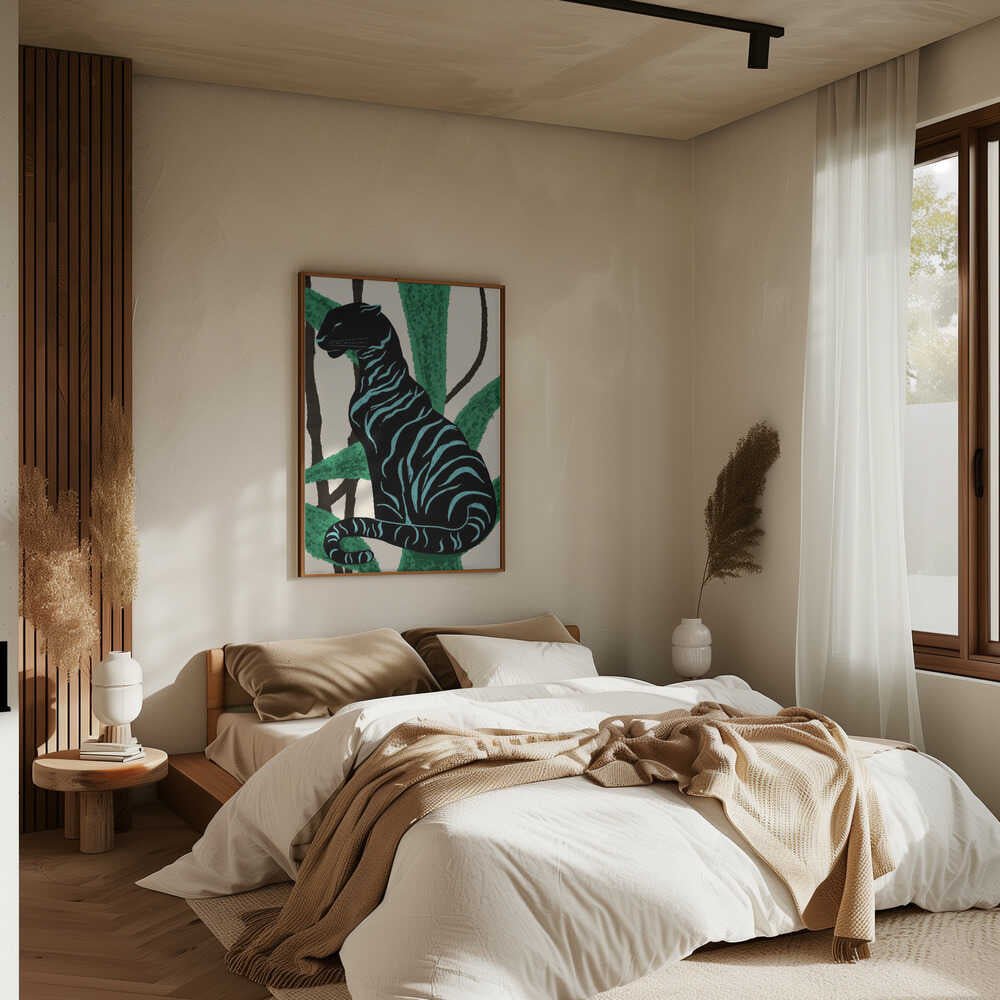 BLACK CHARACTER - Stretched Canvas, Poster or Fine Art Print - I Heart Wall Art - Poster Print, Canvas Print or Framed Art Print