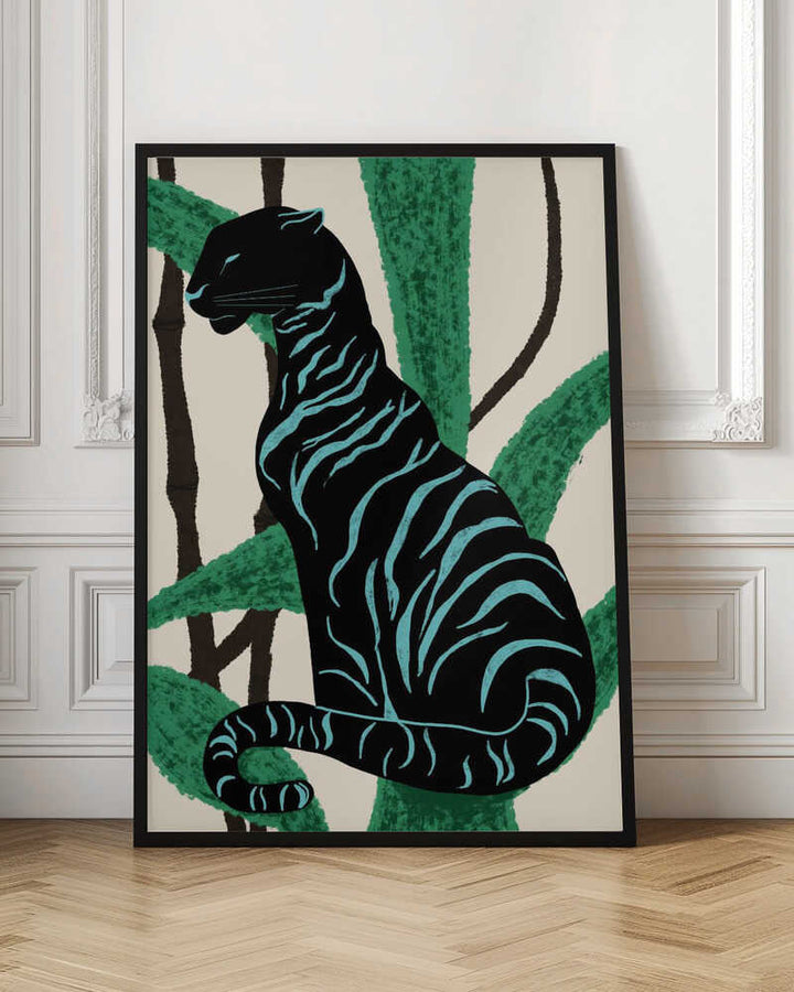 BLACK CHARACTER - Stretched Canvas, Poster or Fine Art Print - I Heart Wall Art - Poster Print, Canvas Print or Framed Art Print