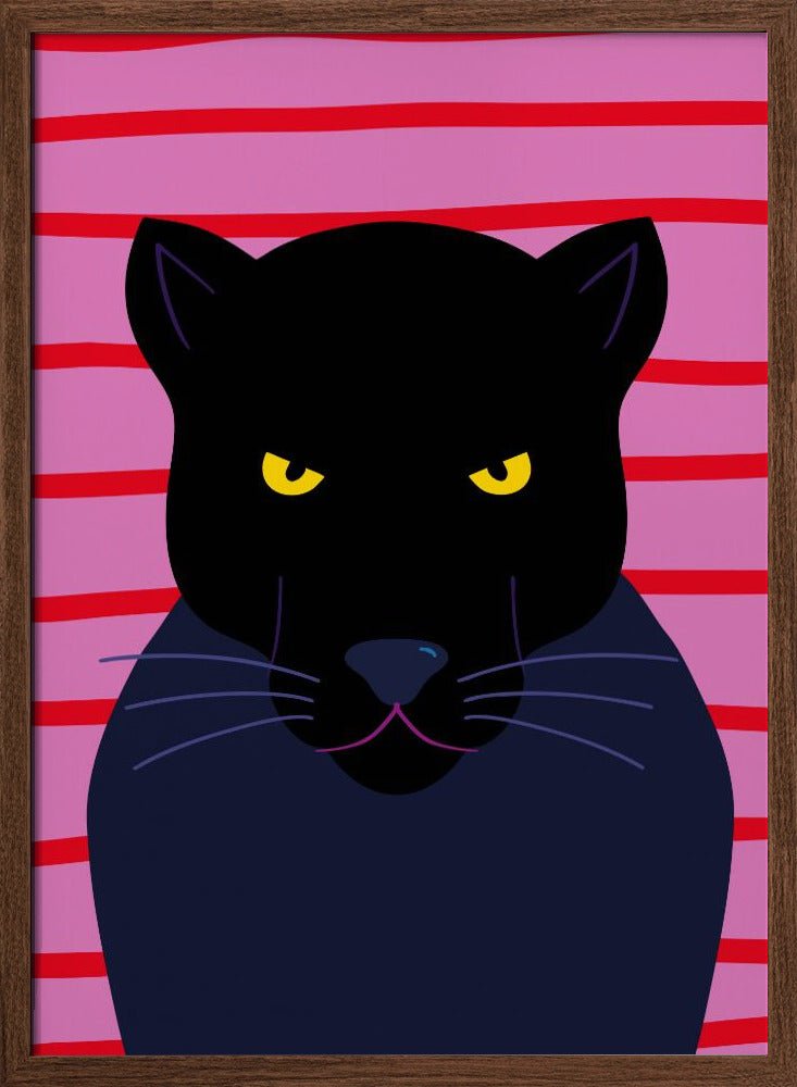 Black Panter - Stretched Canvas, Poster or Fine Art Print - I Heart Wall Art - Poster Print, Canvas Print or Framed Art Print