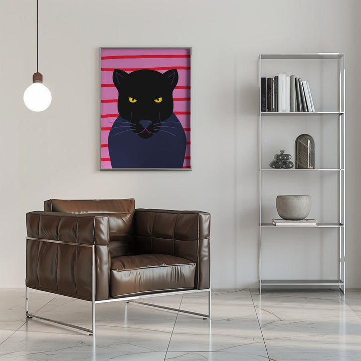 Black Panter - Stretched Canvas, Poster or Fine Art Print - I Heart Wall Art - Poster Print, Canvas Print or Framed Art Print