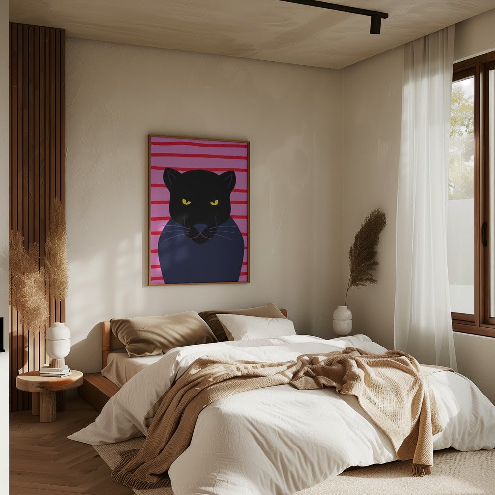 Black Panter - Stretched Canvas, Poster or Fine Art Print - I Heart Wall Art - Poster Print, Canvas Print or Framed Art Print