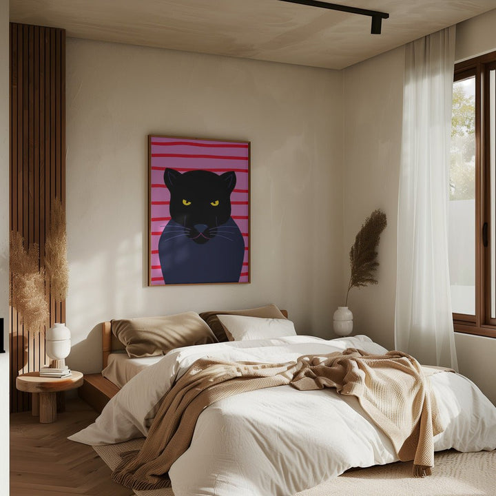 Black Panter - Stretched Canvas, Poster or Fine Art Print - I Heart Wall Art - Poster Print, Canvas Print or Framed Art Print