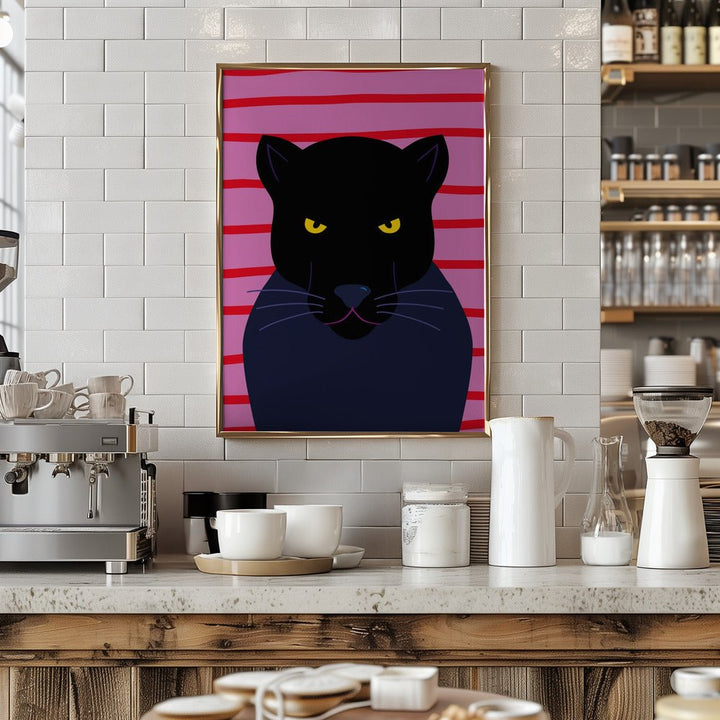 Black Panter - Stretched Canvas, Poster or Fine Art Print - I Heart Wall Art - Poster Print, Canvas Print or Framed Art Print