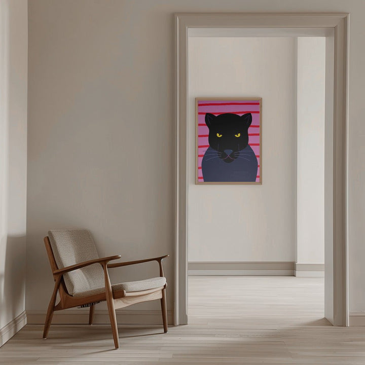Black Panter - Stretched Canvas, Poster or Fine Art Print - I Heart Wall Art - Poster Print, Canvas Print or Framed Art Print