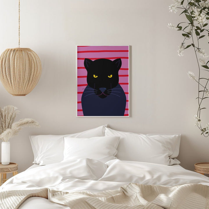 Black Panter - Stretched Canvas, Poster or Fine Art Print - I Heart Wall Art - Poster Print, Canvas Print or Framed Art Print