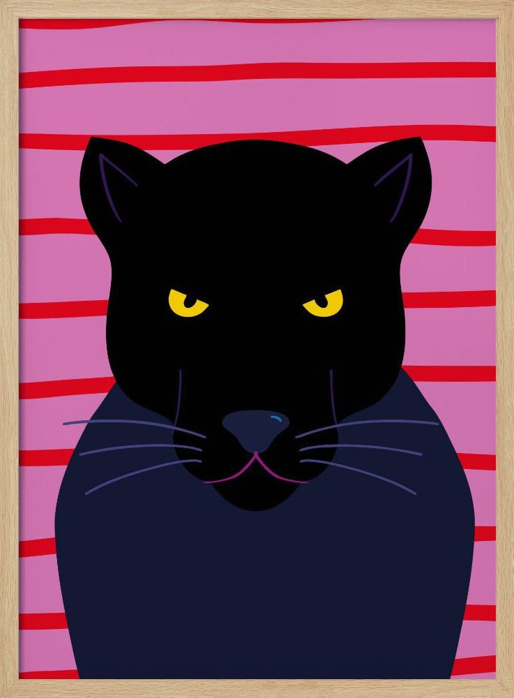Black Panter - Stretched Canvas, Poster or Fine Art Print - I Heart Wall Art - Poster Print, Canvas Print or Framed Art Print