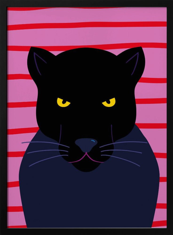 Black Panter - Stretched Canvas, Poster or Fine Art Print - I Heart Wall Art - Poster Print, Canvas Print or Framed Art Print