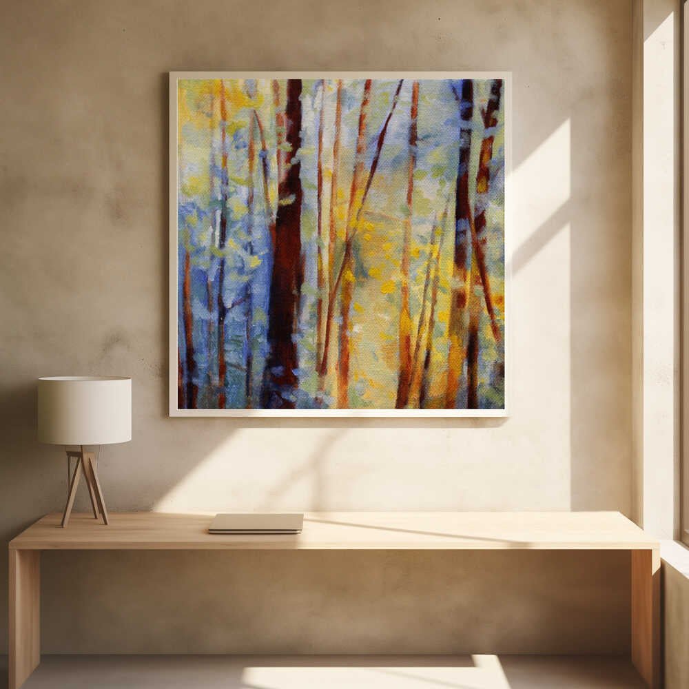 Bliss Trees - Square Stretched Canvas, Poster or Fine Art Print - I Heart Wall Art - Poster Print, Canvas Print or Framed Art Print