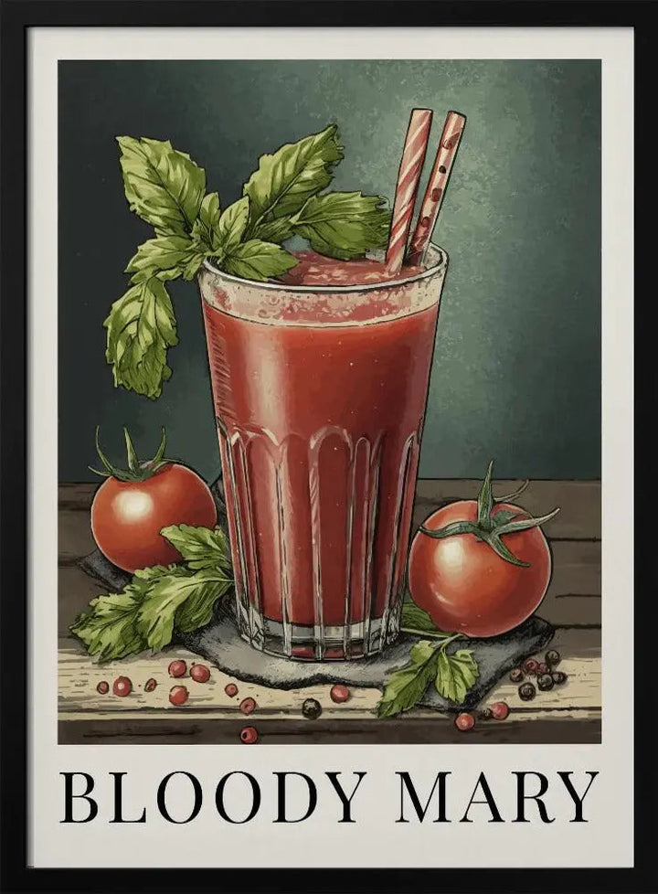 Bloody Mary - Stretched Canvas, Poster or Fine Art Print I Heart Wall Art