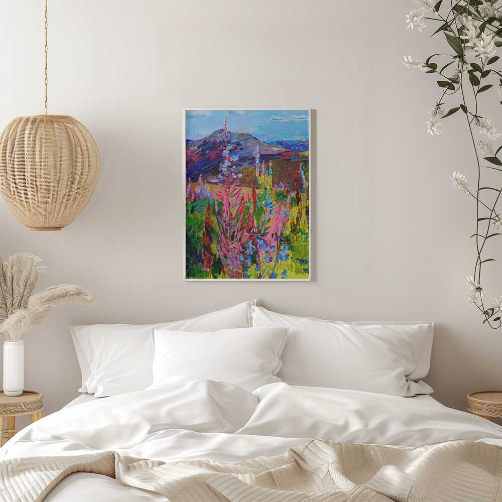 Blooming Sally - Stretched Canvas, Poster or Fine Art Print - I Heart Wall Art - Poster Print, Canvas Print or Framed Art Print
