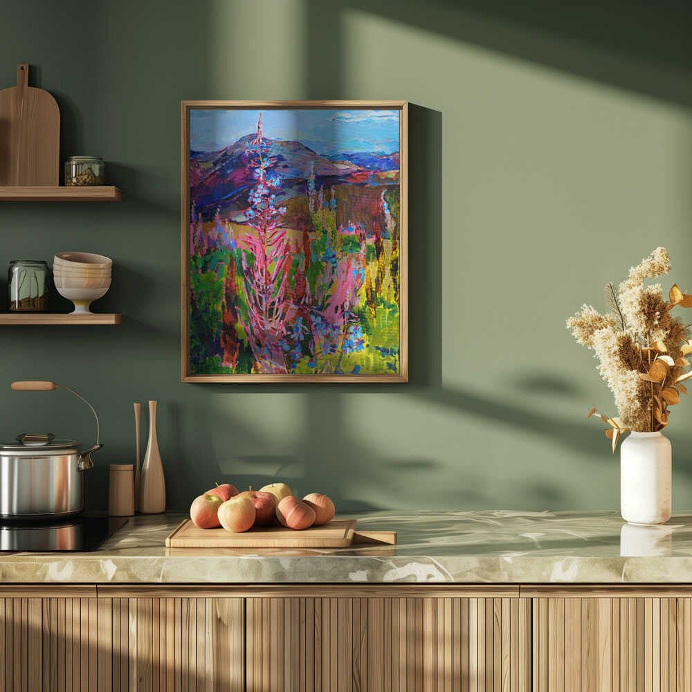 Blooming Sally - Stretched Canvas, Poster or Fine Art Print - I Heart Wall Art - Poster Print, Canvas Print or Framed Art Print