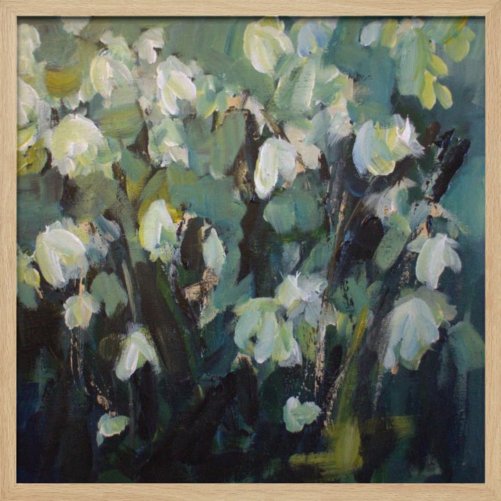 Blooming Serenity - Square Stretched Canvas, Poster or Fine Art Print - I Heart Wall Art - Poster Print, Canvas Print or Framed Art Print