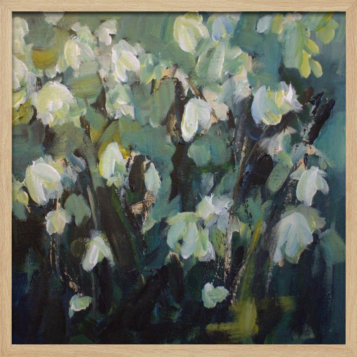 Blooming Serenity - Square Stretched Canvas, Poster or Fine Art Print - I Heart Wall Art - Poster Print, Canvas Print or Framed Art Print