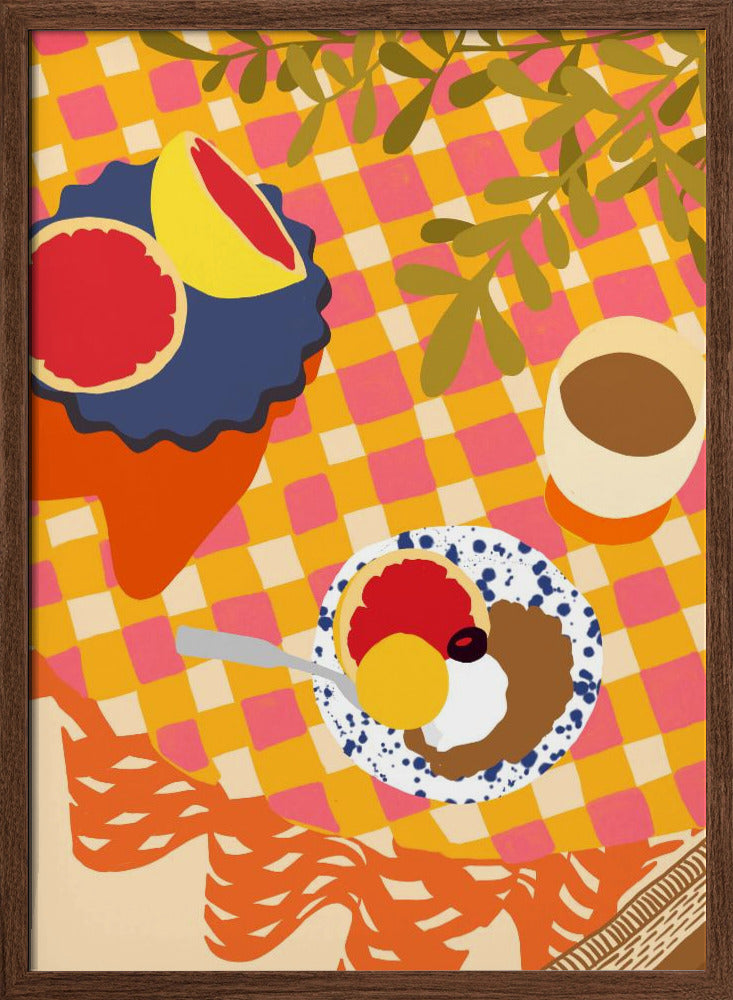 Blooms and Brunch - Stretched Canvas, Poster or Fine Art Print I Heart Wall Art