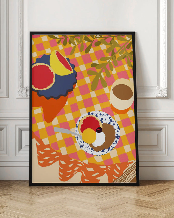 Blooms and Brunch - Stretched Canvas, Poster or Fine Art Print I Heart Wall Art