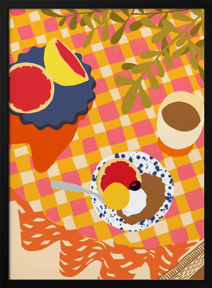 Blooms and Brunch - Stretched Canvas, Poster or Fine Art Print I Heart Wall Art