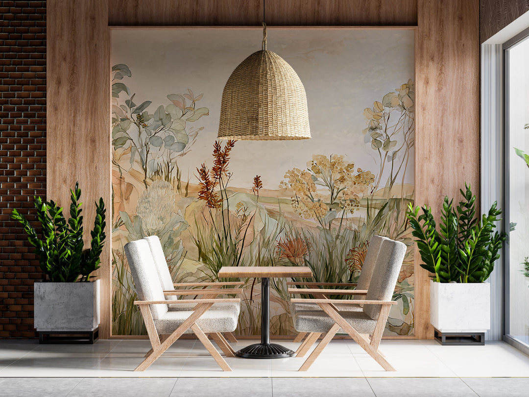 Blossom and Breeze- Floral Peel Stick Premium Wallpaper Mural
