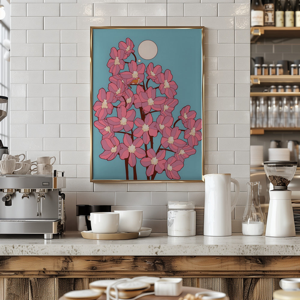 Blossom Cat Tree - Stretched Canvas, Poster or Fine Art Print I Heart Wall Art
