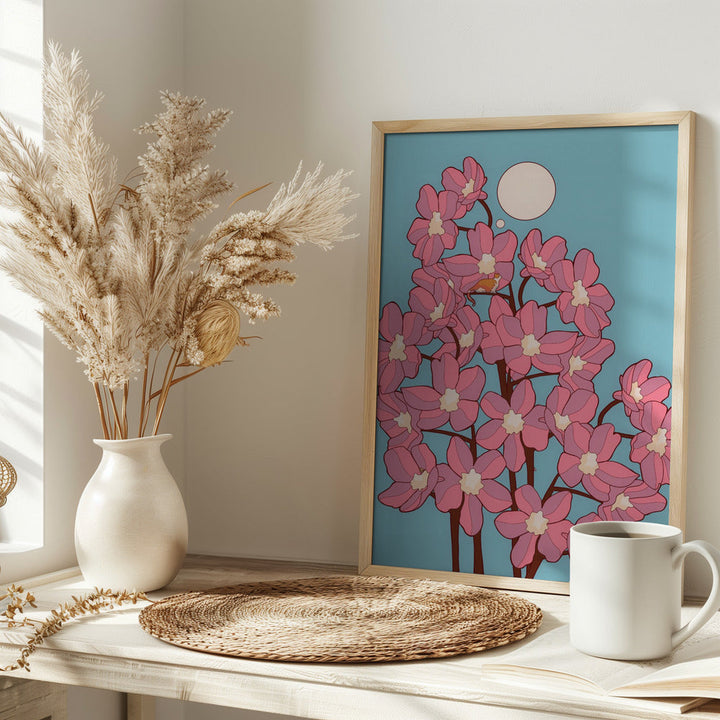 Blossom Cat Tree - Stretched Canvas, Poster or Fine Art Print I Heart Wall Art
