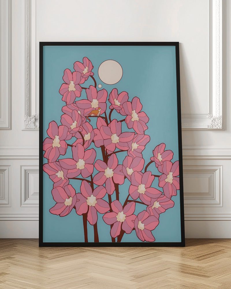 Blossom Cat Tree - Stretched Canvas, Poster or Fine Art Print I Heart Wall Art
