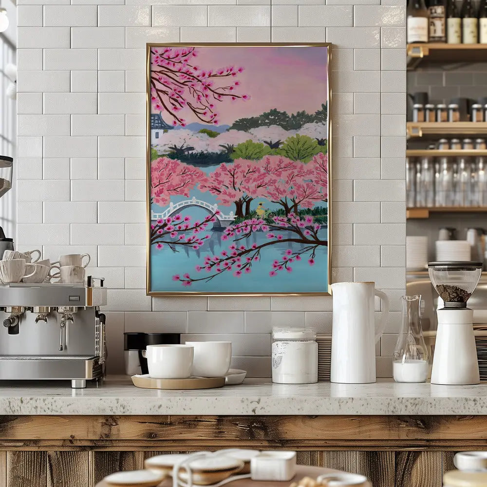 Blossom Ride - Stretched Canvas, Poster or Fine Art Print I Heart Wall Art