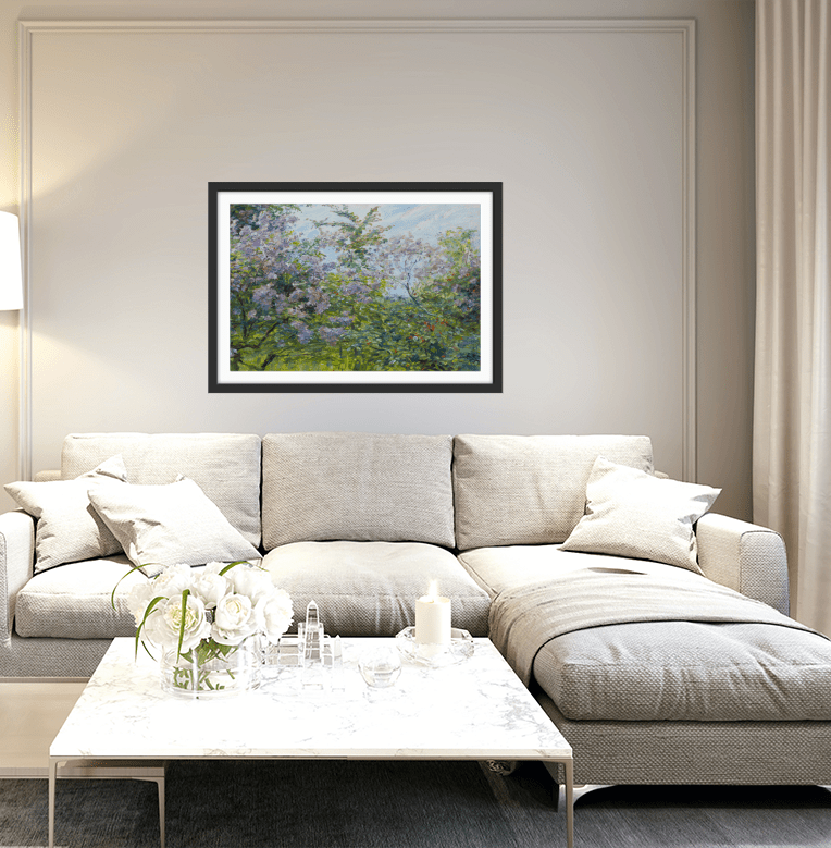 Blossoming Lilac, ca. 1921 by Max Slevogt - Fine Art or Canvas Print - I Heart Wall Art - Poster Print, Canvas Print or Framed Art Print