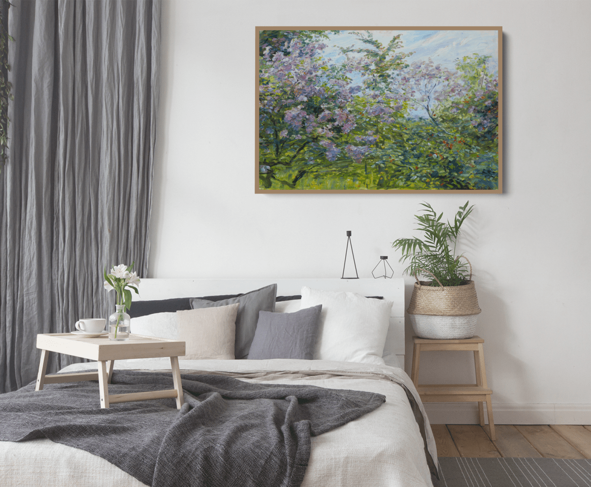 Blossoming Lilac, ca. 1921 by Max Slevogt - Fine Art or Canvas Print - I Heart Wall Art - Poster Print, Canvas Print or Framed Art Print
