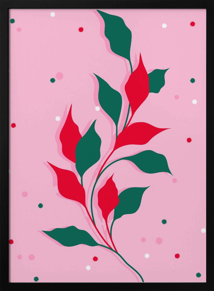 Blossoms in Crimson - Stretched Canvas, Poster or Fine Art Print I Heart Wall Art