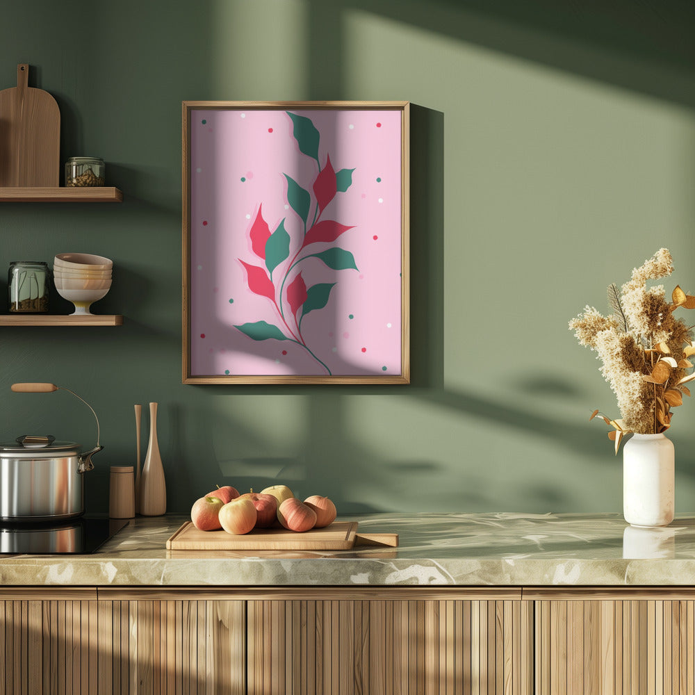 Blossoms in Crimson - Stretched Canvas, Poster or Fine Art Print I Heart Wall Art