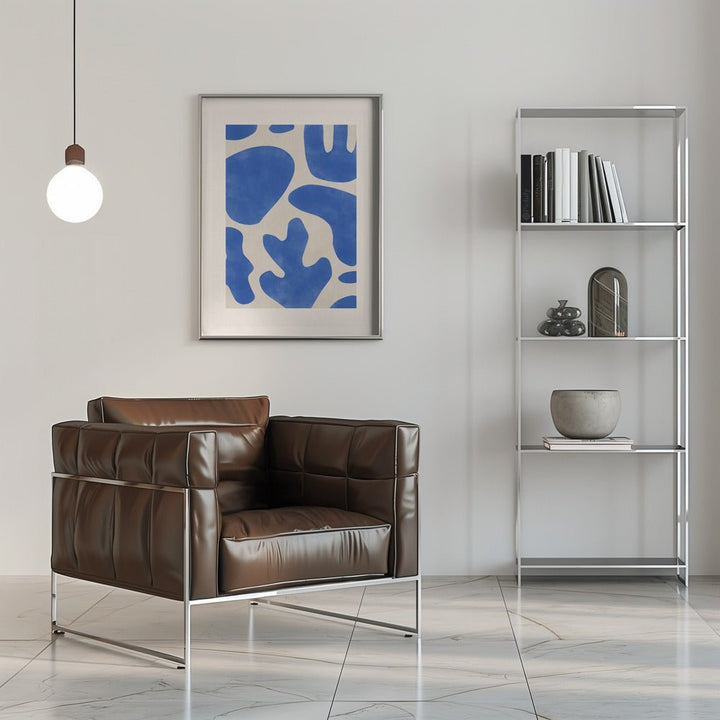 Blue Abstractions - Stretched Canvas, Poster or Fine Art Print - I Heart Wall Art - Poster Print, Canvas Print or Framed Art Print
