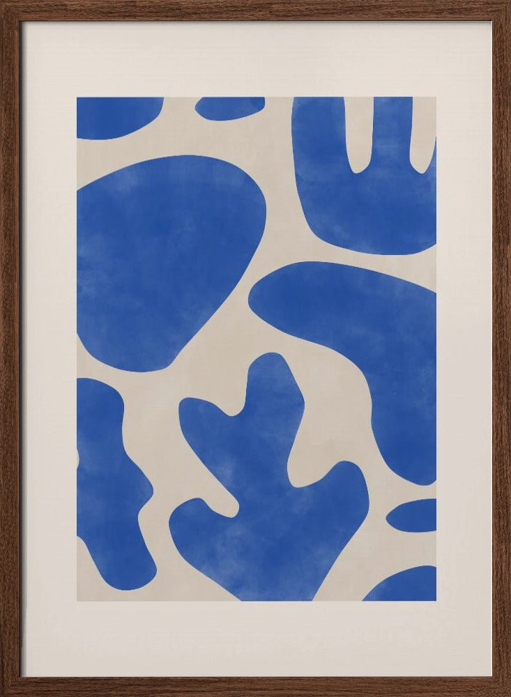 Blue Abstractions - Stretched Canvas, Poster or Fine Art Print - I Heart Wall Art - Poster Print, Canvas Print or Framed Art Print