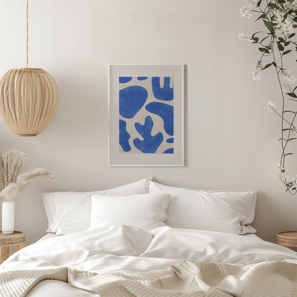 Blue Abstractions - Stretched Canvas, Poster or Fine Art Print - I Heart Wall Art - Poster Print, Canvas Print or Framed Art Print