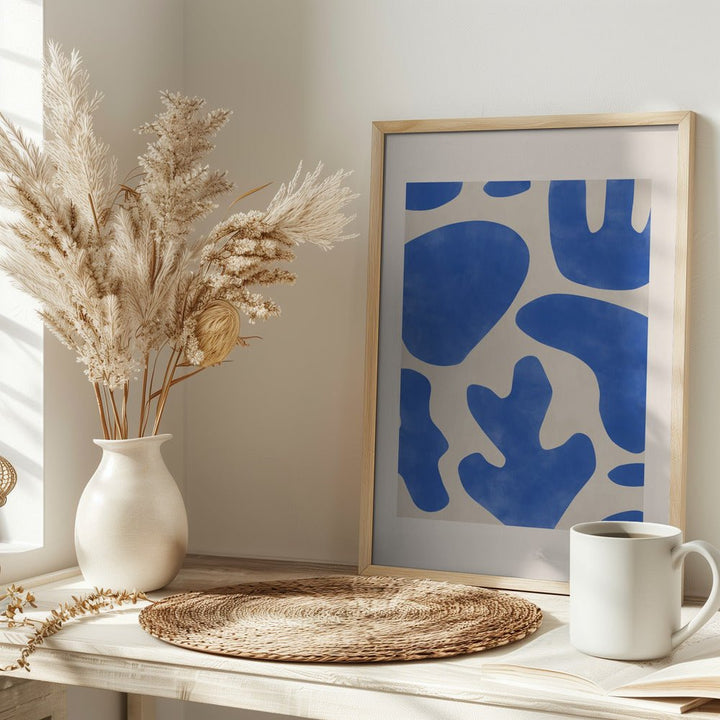 Blue Abstractions - Stretched Canvas, Poster or Fine Art Print - I Heart Wall Art - Poster Print, Canvas Print or Framed Art Print