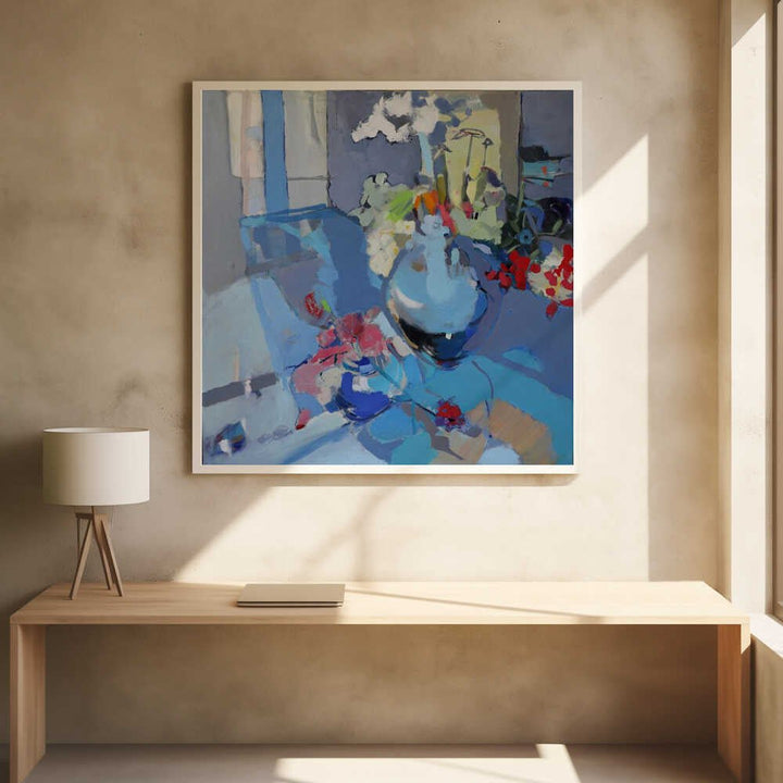 Blue Air - Square Stretched Canvas, Poster or Fine Art Print - I Heart Wall Art - Poster Print, Canvas Print or Framed Art Print