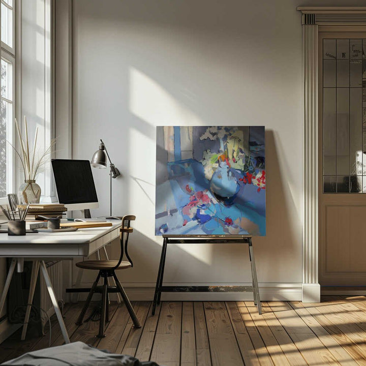 Blue Air - Square Stretched Canvas, Poster or Fine Art Print - I Heart Wall Art - Poster Print, Canvas Print or Framed Art Print