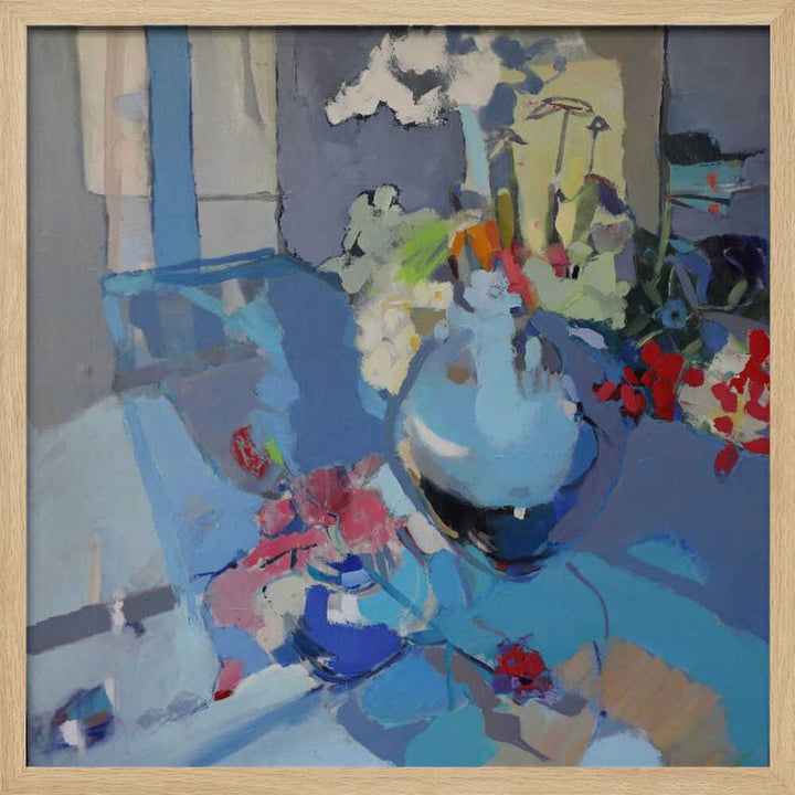 Blue Air - Square Stretched Canvas, Poster or Fine Art Print - I Heart Wall Art - Poster Print, Canvas Print or Framed Art Print