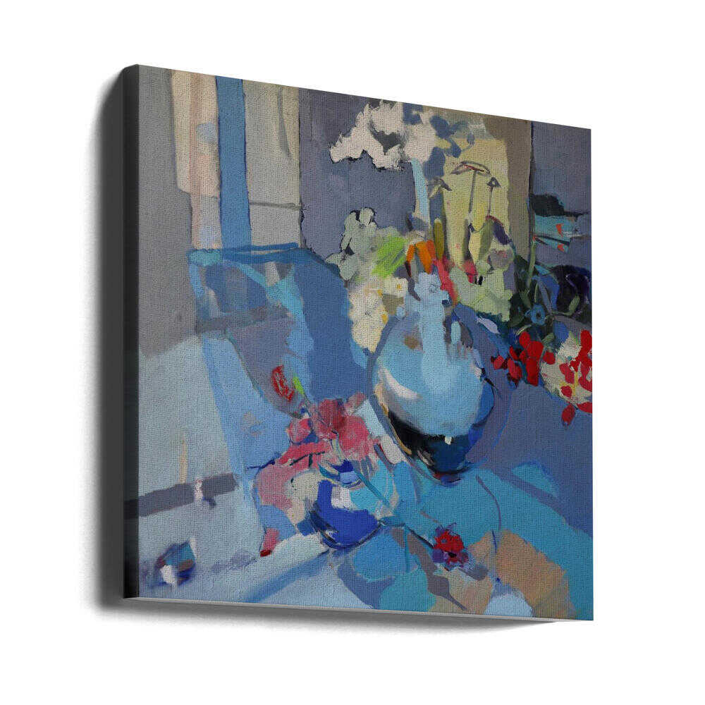 Blue Air - Square Stretched Canvas, Poster or Fine Art Print - I Heart Wall Art - Poster Print, Canvas Print or Framed Art Print