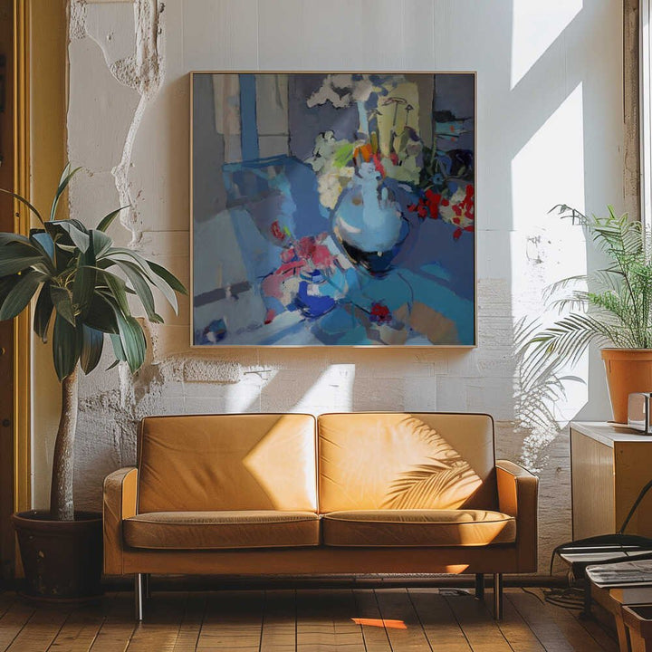 Blue Air - Square Stretched Canvas, Poster or Fine Art Print - I Heart Wall Art - Poster Print, Canvas Print or Framed Art Print