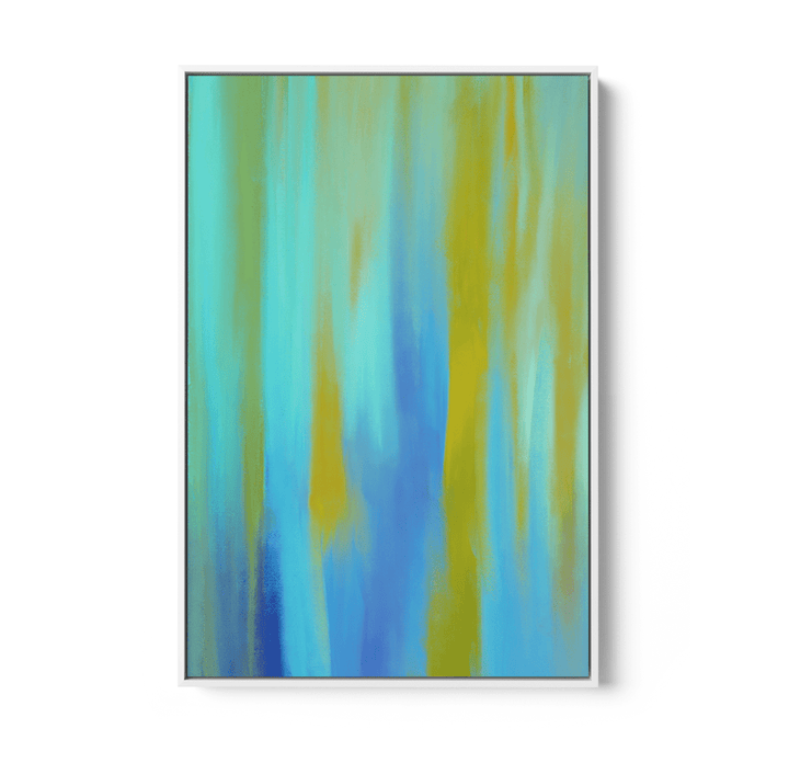 Blue Aura - Abstract Colour Stretched Canvas or Wall Art Print - I Heart Wall Art - Poster Print, Canvas Print or Framed Art Print
