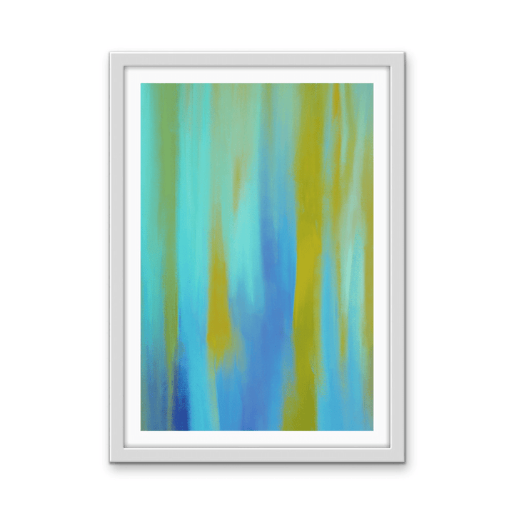 Blue Aura - Abstract Colour Stretched Canvas or Wall Art Print - I Heart Wall Art - Poster Print, Canvas Print or Framed Art Print
