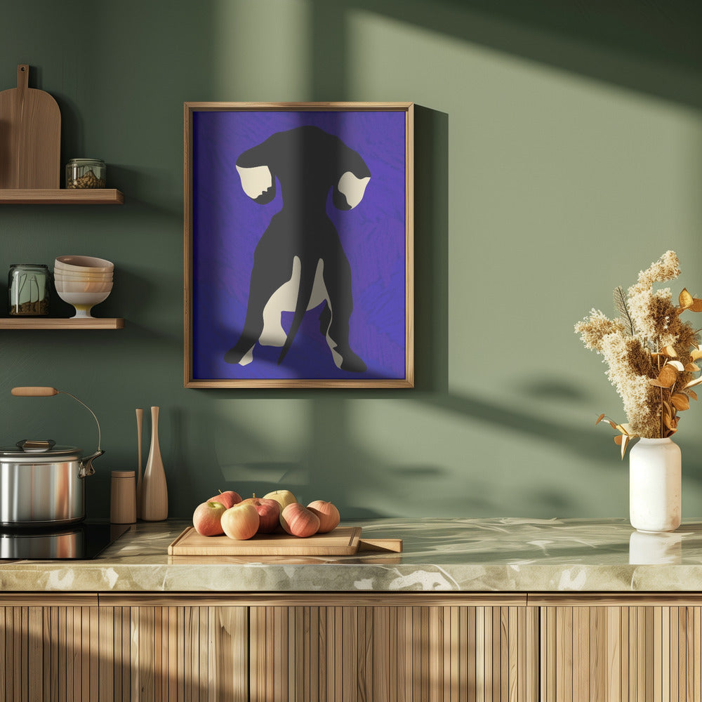 Blue Backdrop - Stretched Canvas, Poster or Fine Art Print I Heart Wall Art