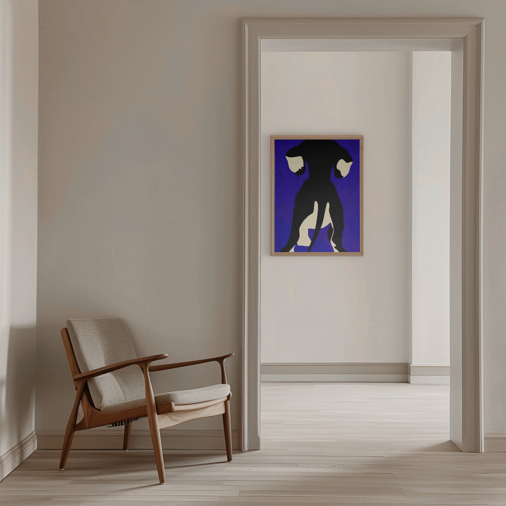 Blue Backdrop - Stretched Canvas, Poster or Fine Art Print I Heart Wall Art